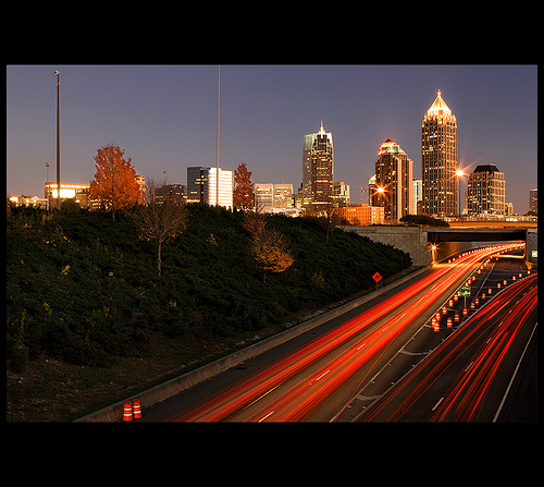 Atlanta Skyline At Night Panorama HD Walls Find Wallpaper