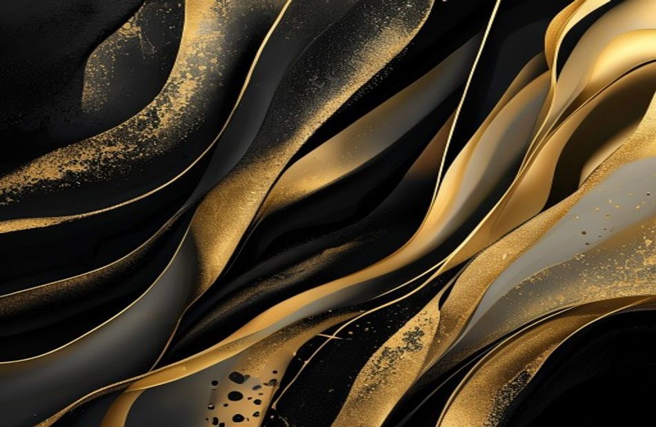 Black And Gold Hd Wallpaper