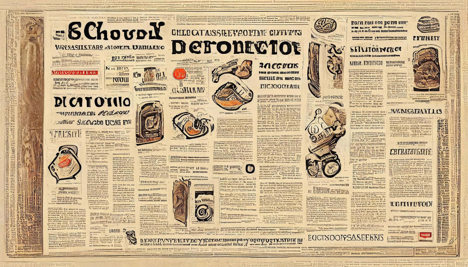 Vintage Newspaper Wallpaper