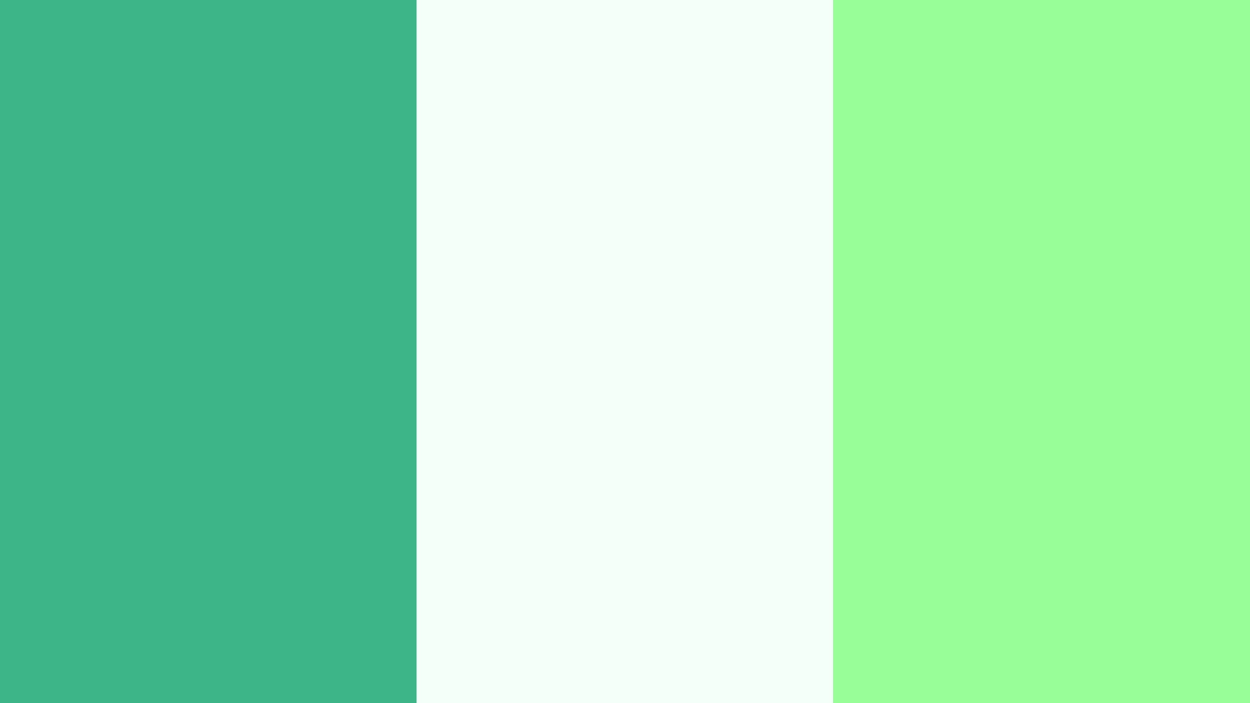 Mint Cream And Green Three Color Background