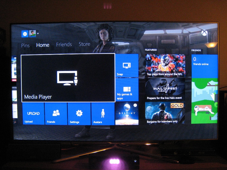 Xbox One Dashboard With A Custom Background
