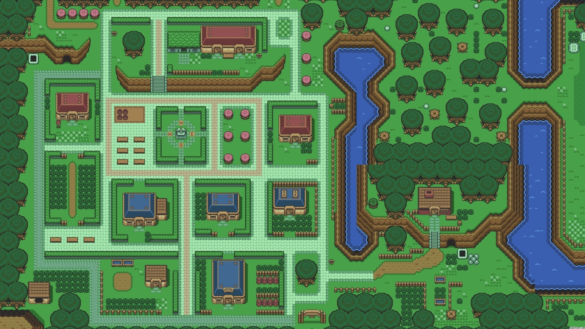 Nintendo Video Games The Legend Of Zelda Villages Super