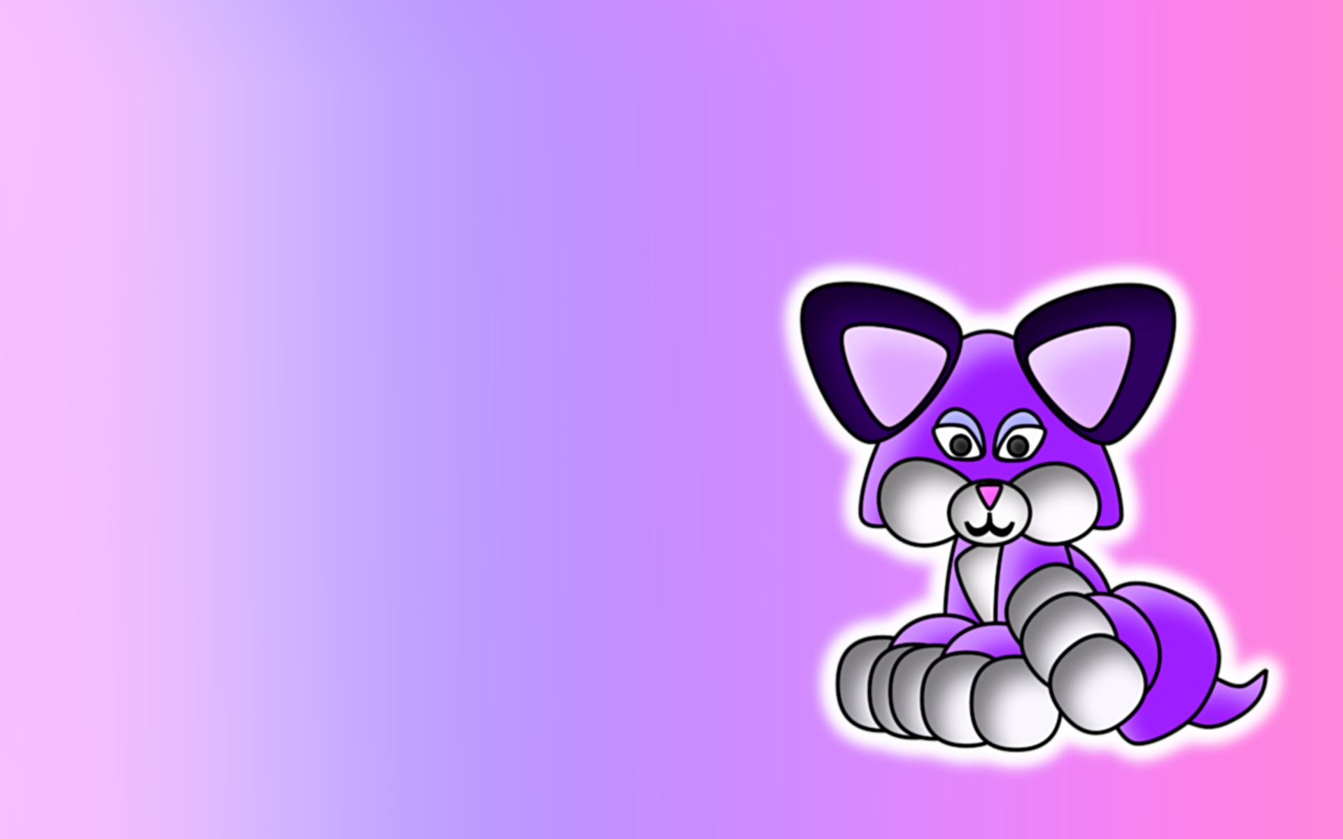 Purple Fox Wallpaper Cute
