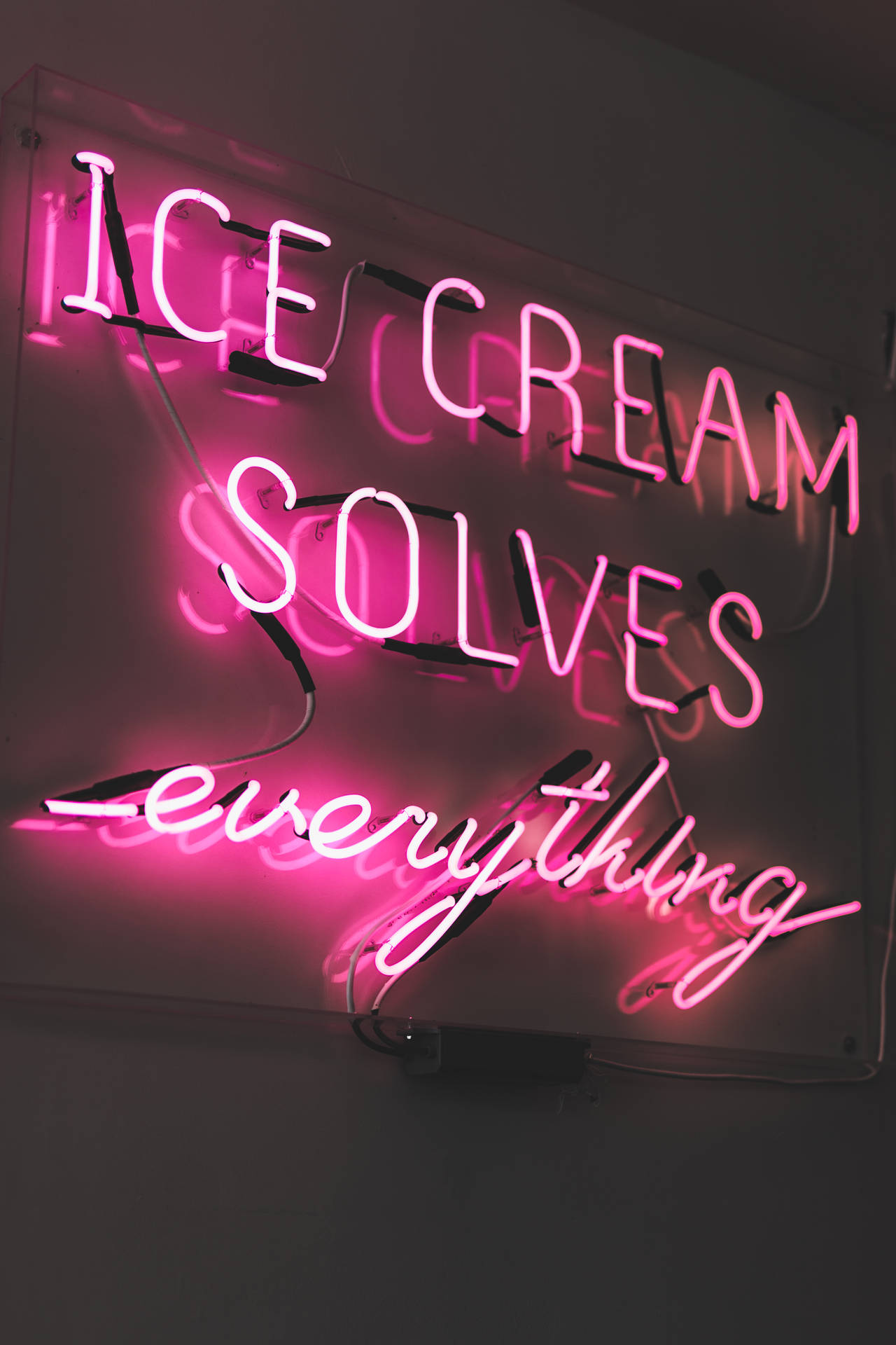 Neon Pink Aesthetic Wallpaper