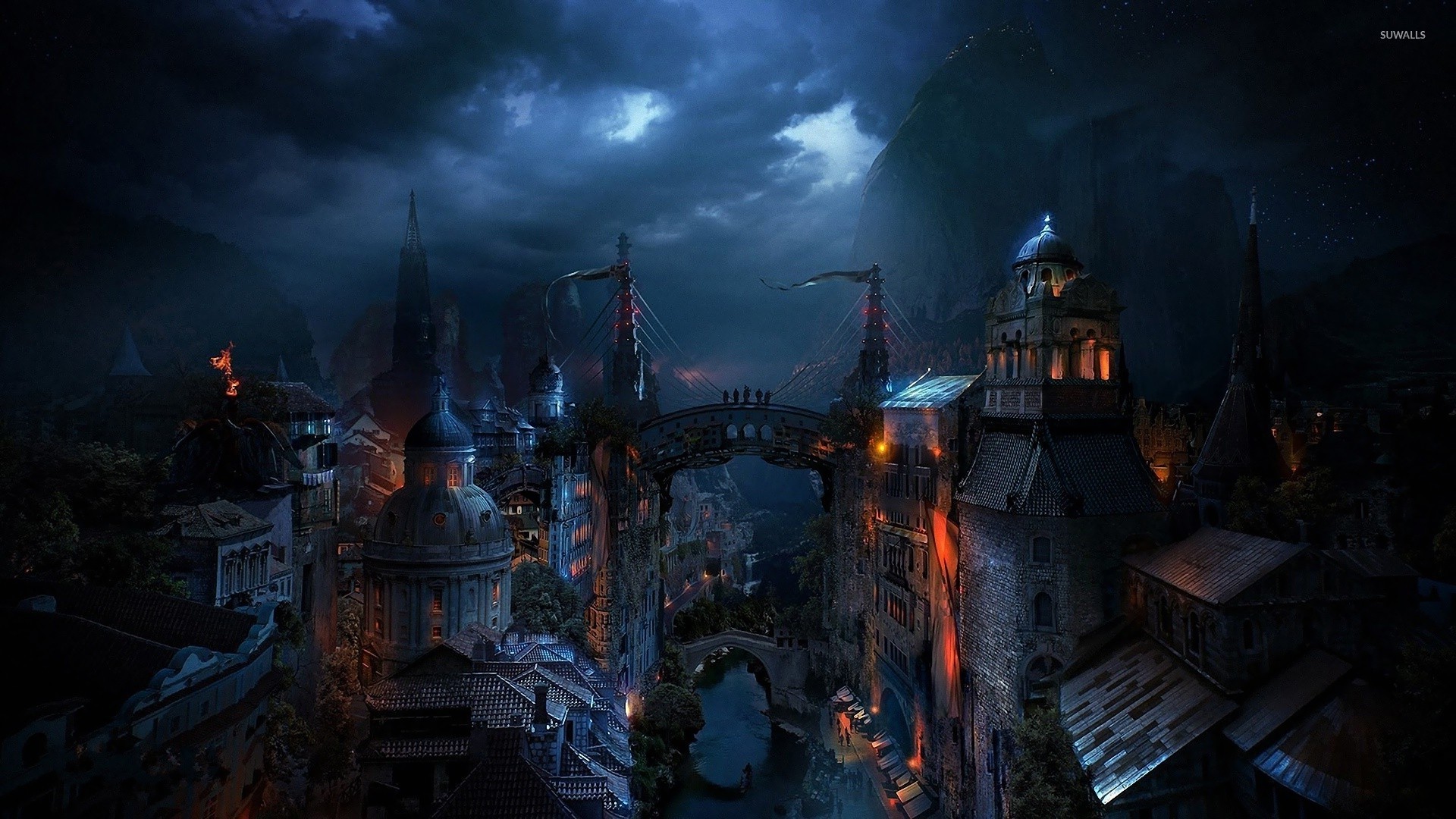 Dark City Wallpaper Fantasy