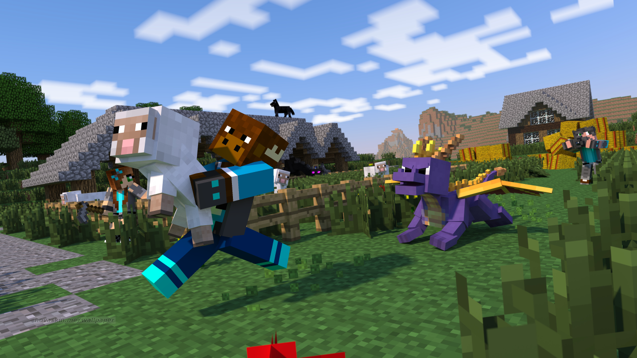 Novaskin-minecraft-wallpaper: Dance off! by ramrod1000 on DeviantArt