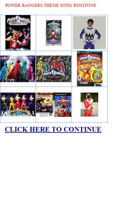 Theme Song Ringtone Mighty Morphin Power Rangers