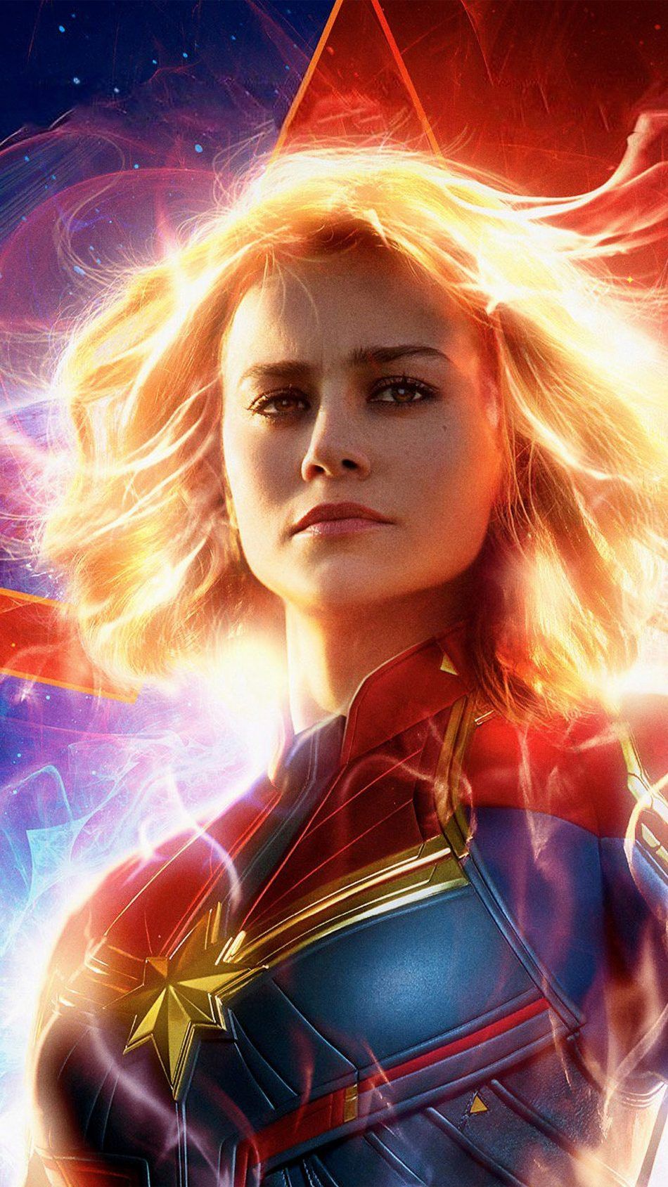 Brie Larson In As Captain Marvel Movie Wallpaper