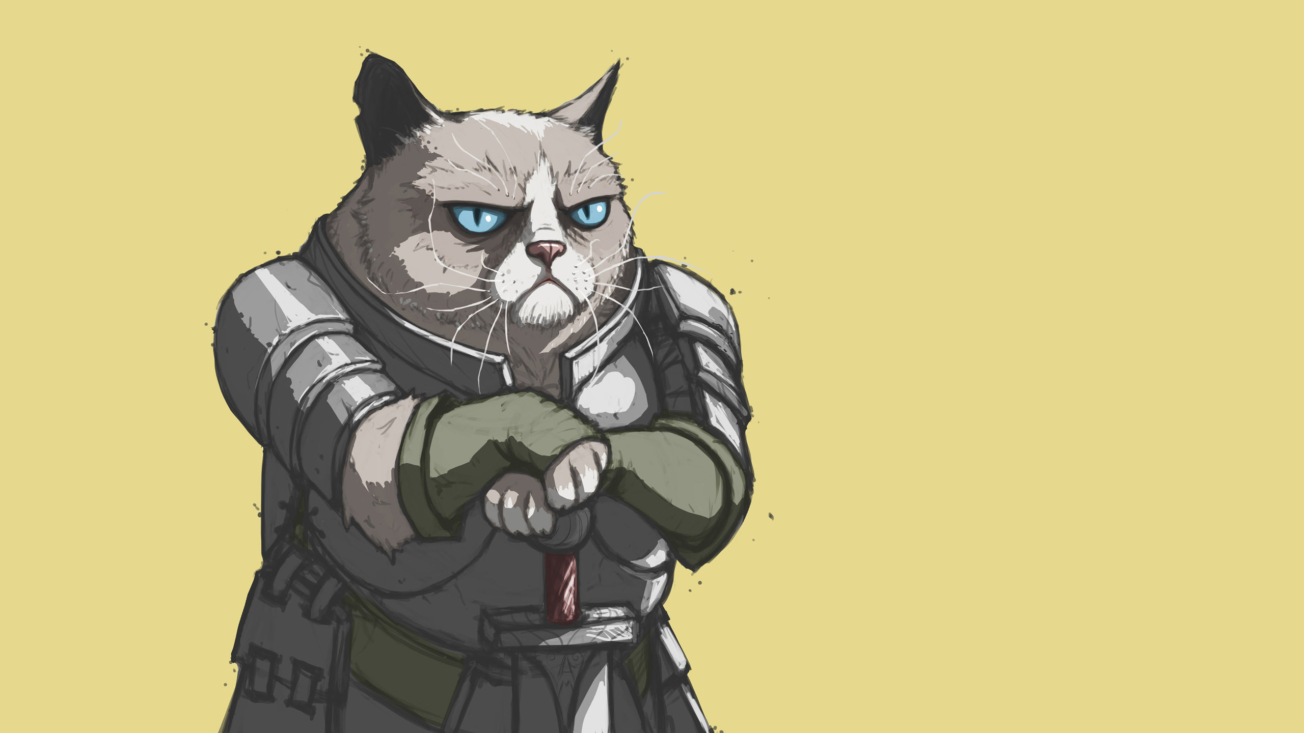 Grumpy Cat As A Knight Wallpaper