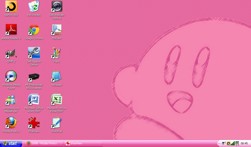 Kirby Pink Desktop By Vertekins