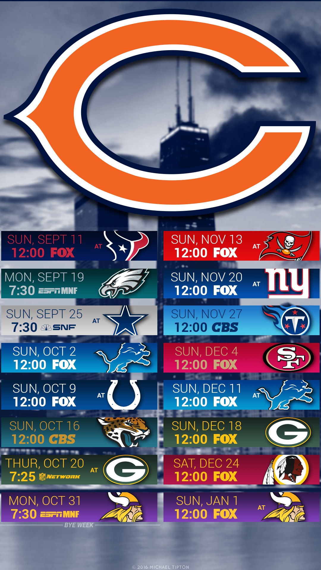 Chicago Bears Schedule Pictures To Pin