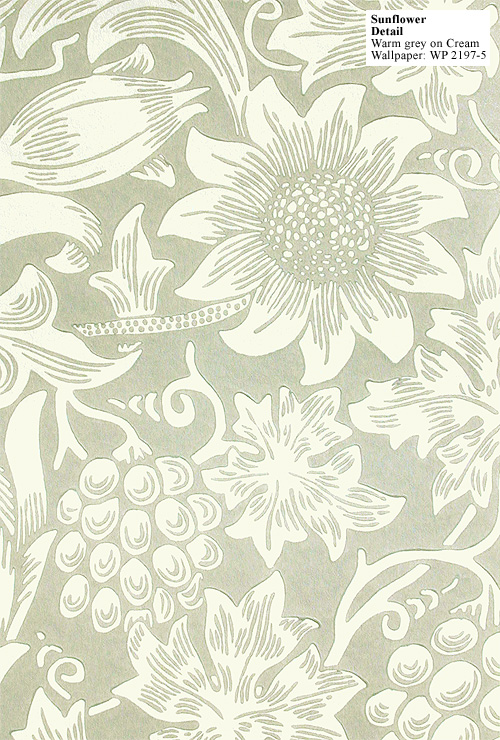 Silk Felt Soil William Morris Wallpaper Sunflower