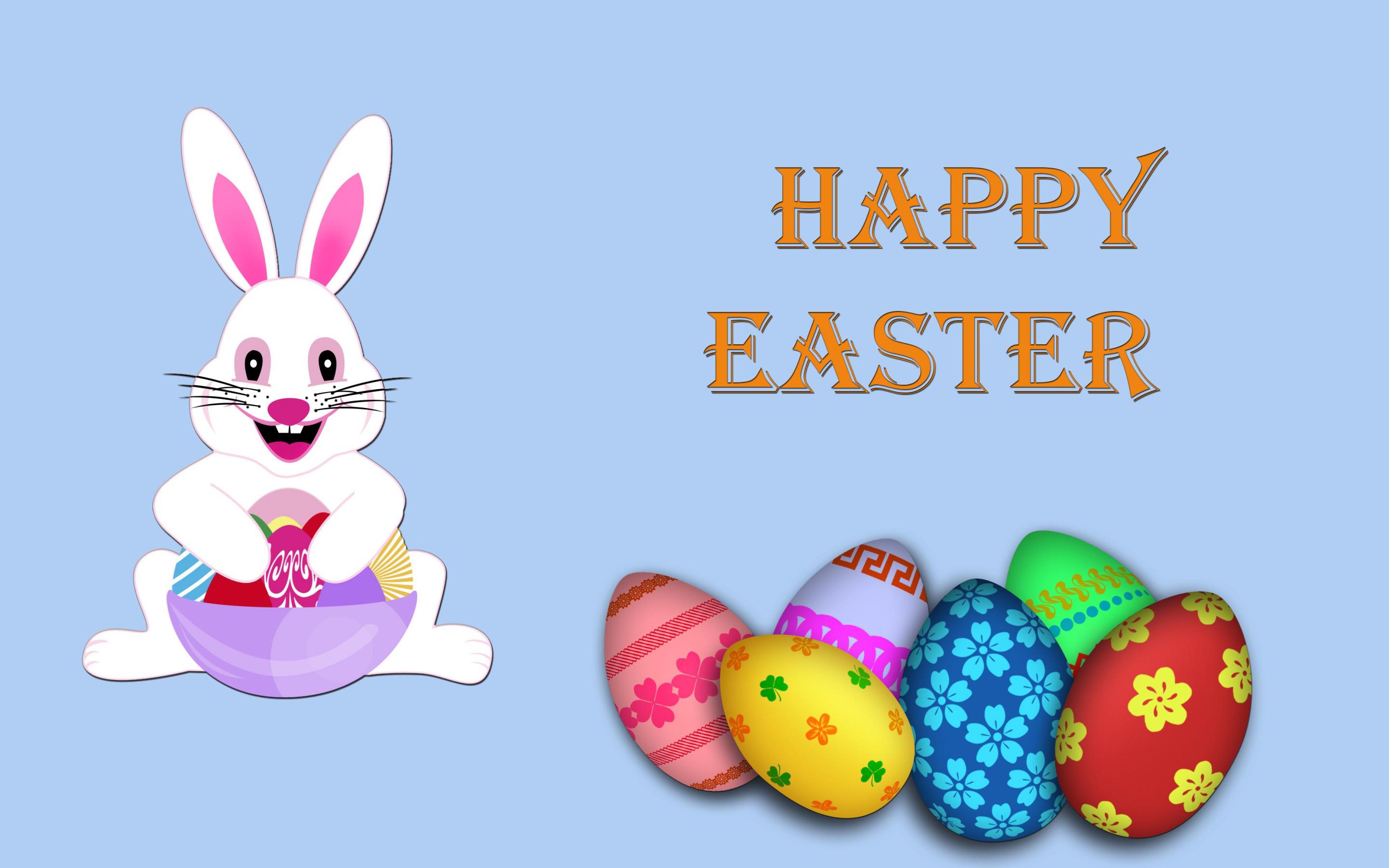 Holidays Easter Happy Rabbit Bunny Egg HD