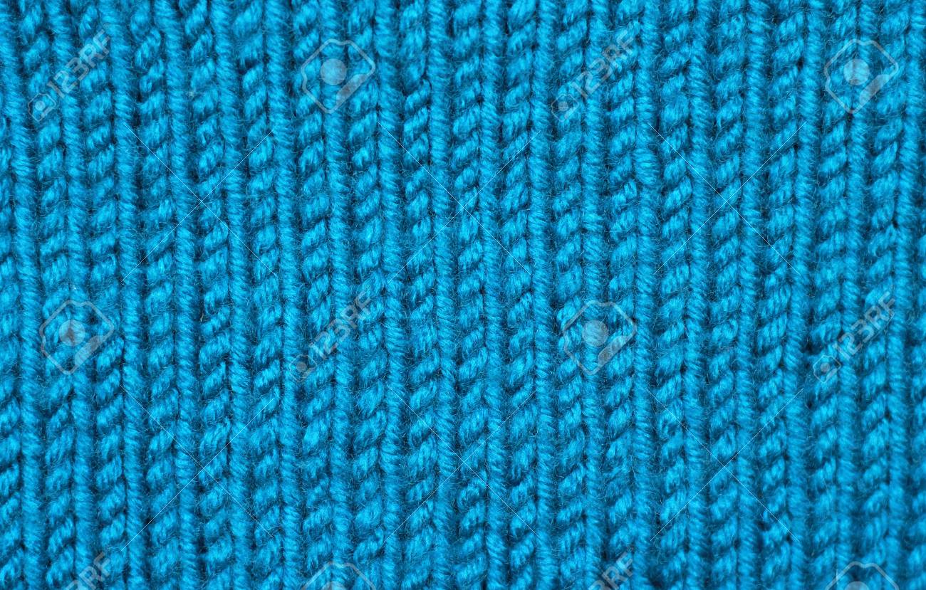Blue Woolen Texture Background Stock Photo Picture And Royalty