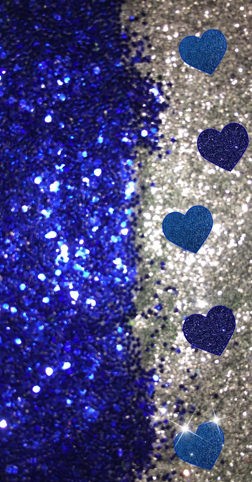 Sparkling Blue Glitter Background Wallpaper