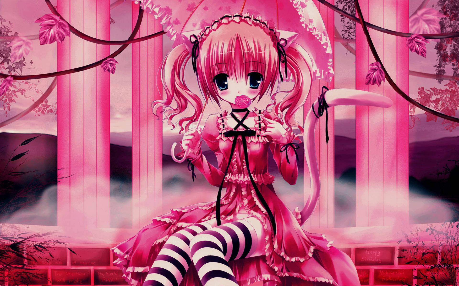 Pink Anime Aesthetic Wallpaper