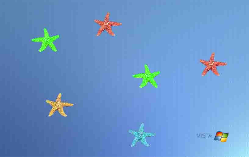 Starfish Swimming Wallpaper Ware