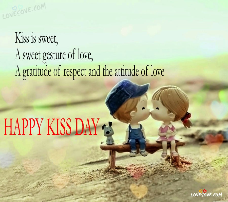 Happy Kiss Day Quotes Status Image Wallpaper