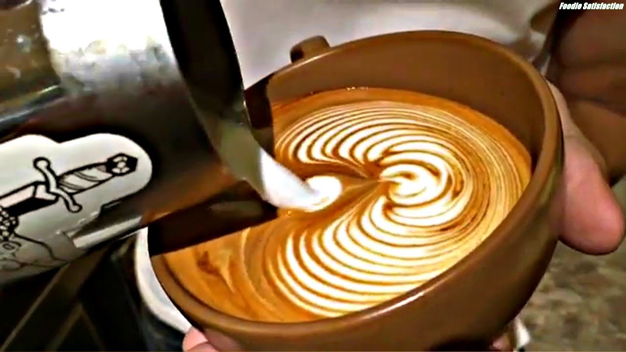 Mesmerizing Barista Latte Art Training Pilation Very