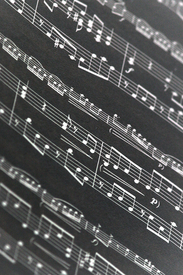 Ios7 Sheet Music Dark Parallax HD iPhone iPad Wallpaper