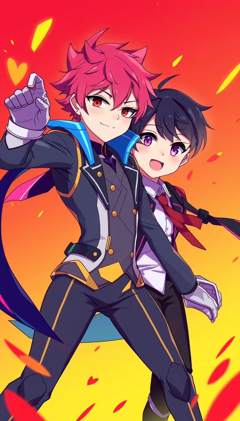 Zero Two And Hiro Phone Wallpaper