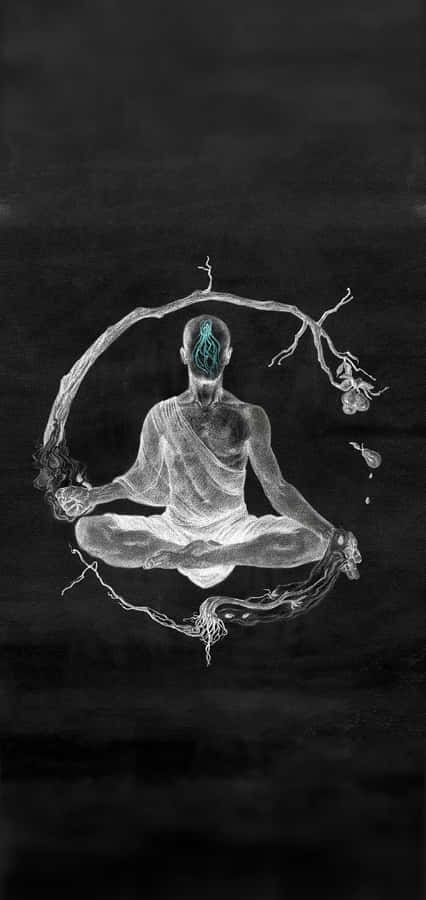 Human Meditation iPhone Wallpaper