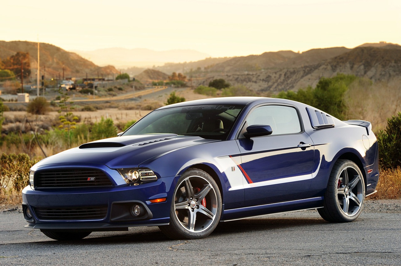 Wallpaper Blue Roush Mustang Car Photos The Strong For