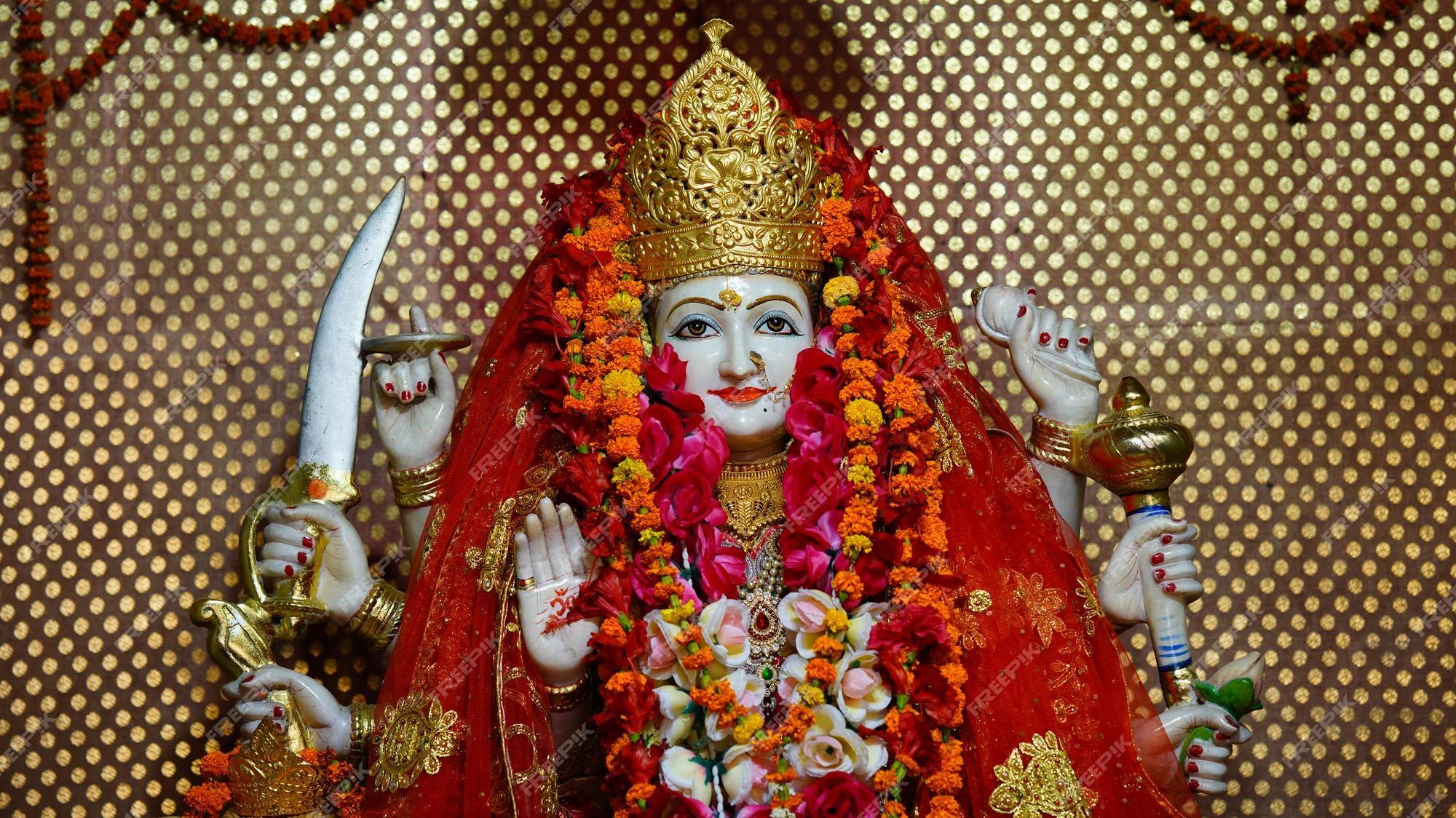 Premium Photo Statue Of Durga Maa Image