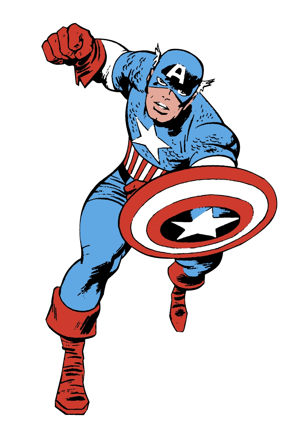 Marvel Classics Classic Captain America Giant Wall Stickers