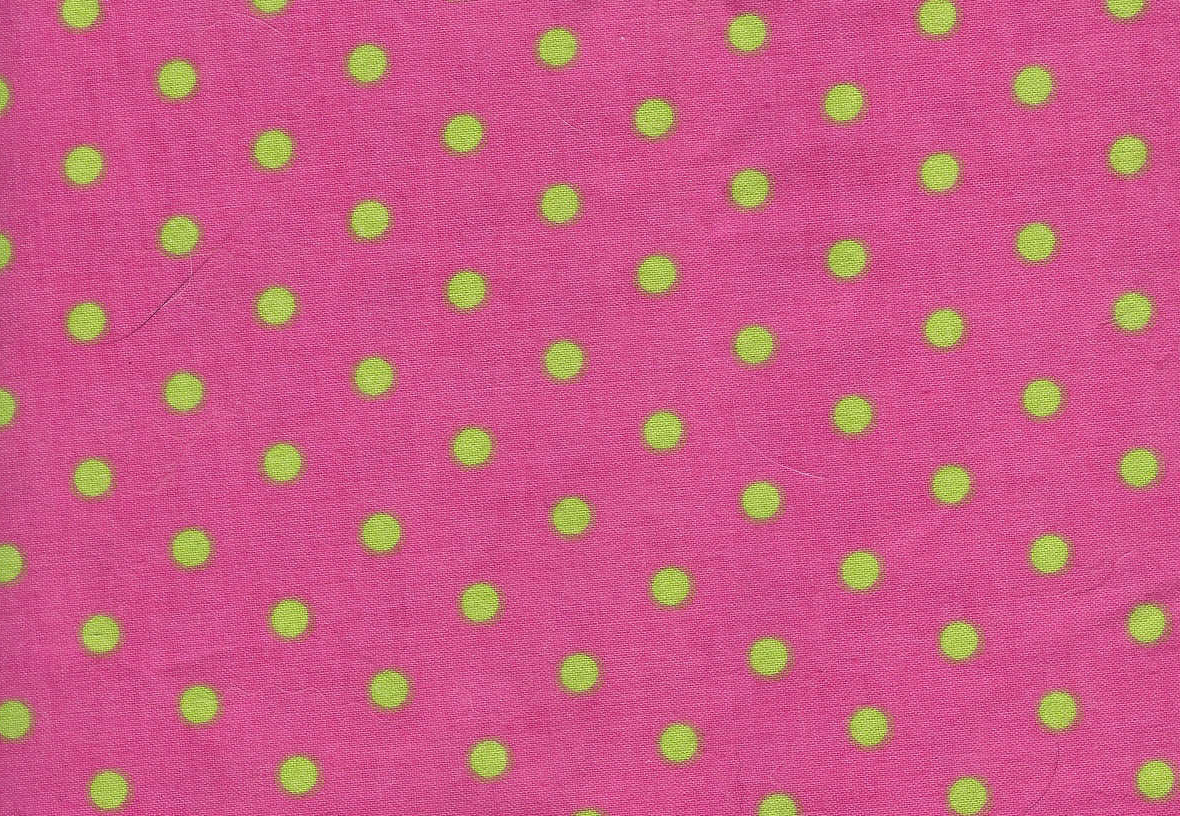 Pink And Green Polka Dots Background Lime