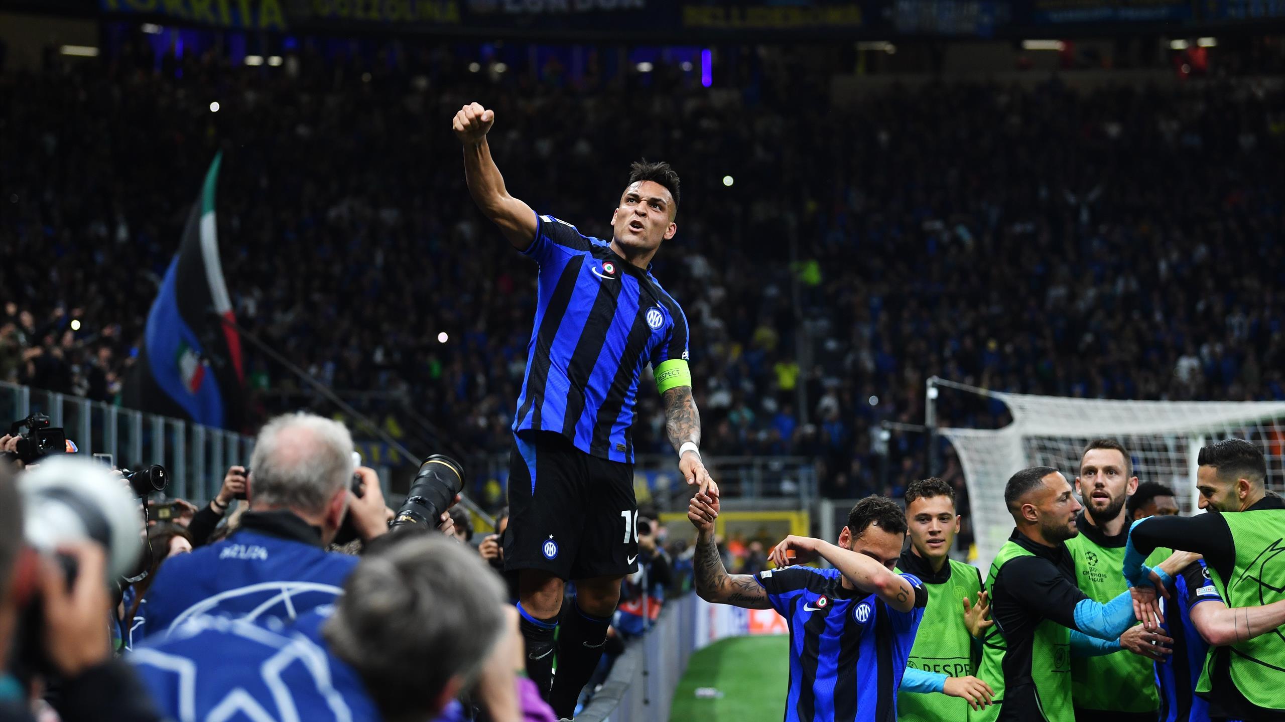 Inter AC Milan on aggregate Lautaro Martinez adds