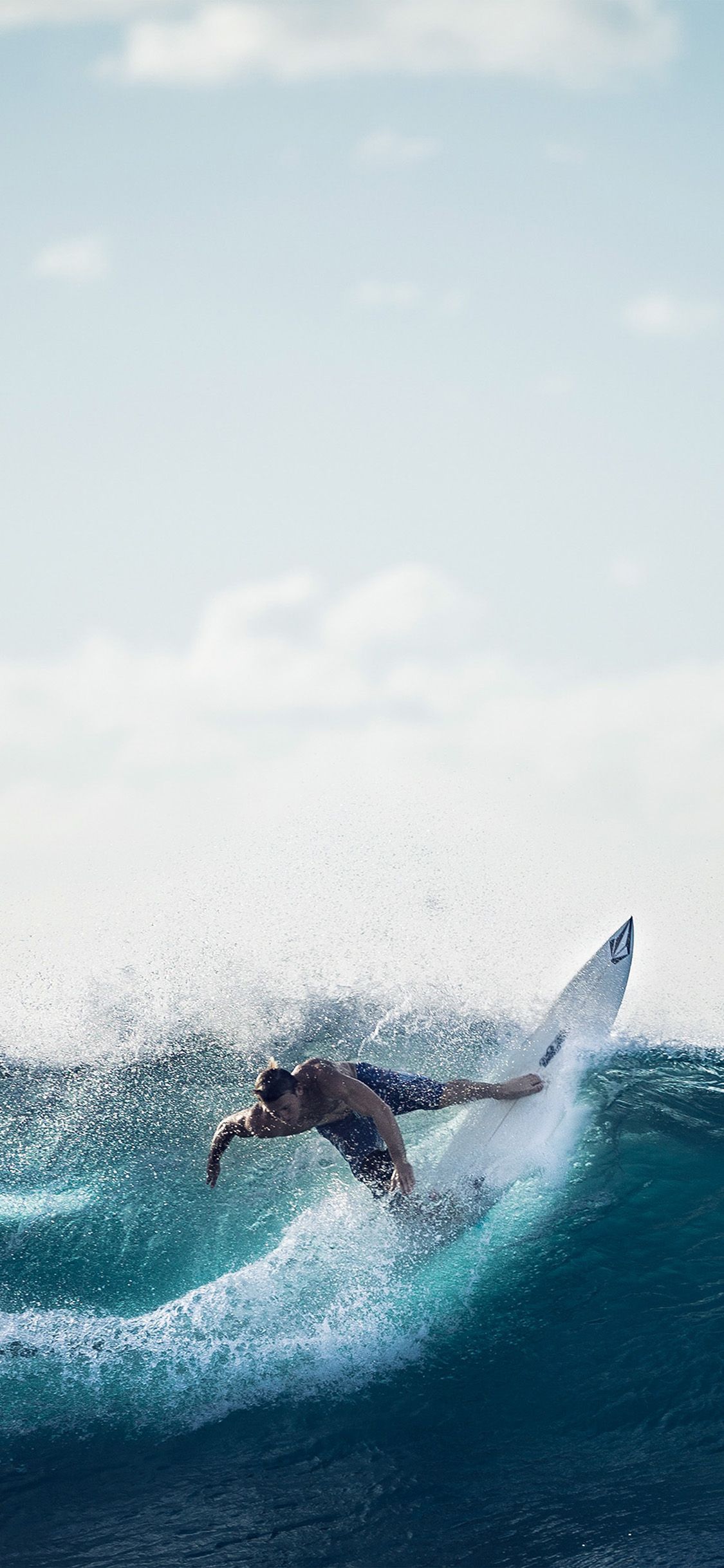 Surfing iPhone Wallpaper Top Background