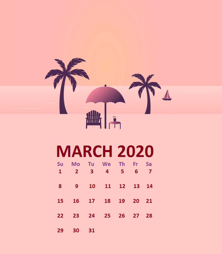 March Calendar Wallpaper For Desktop Laptop iPhone