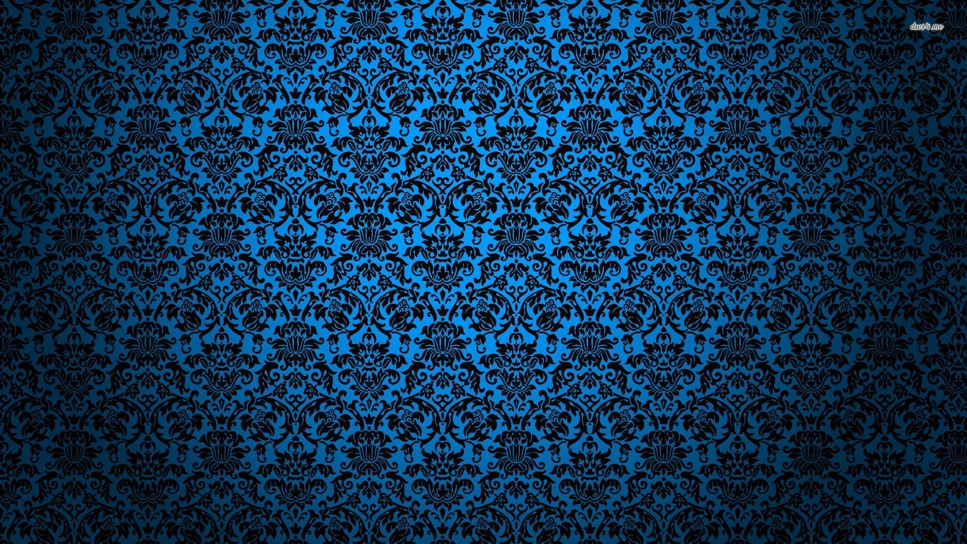 Blue Vintage Pattern Wallpaper Abstract