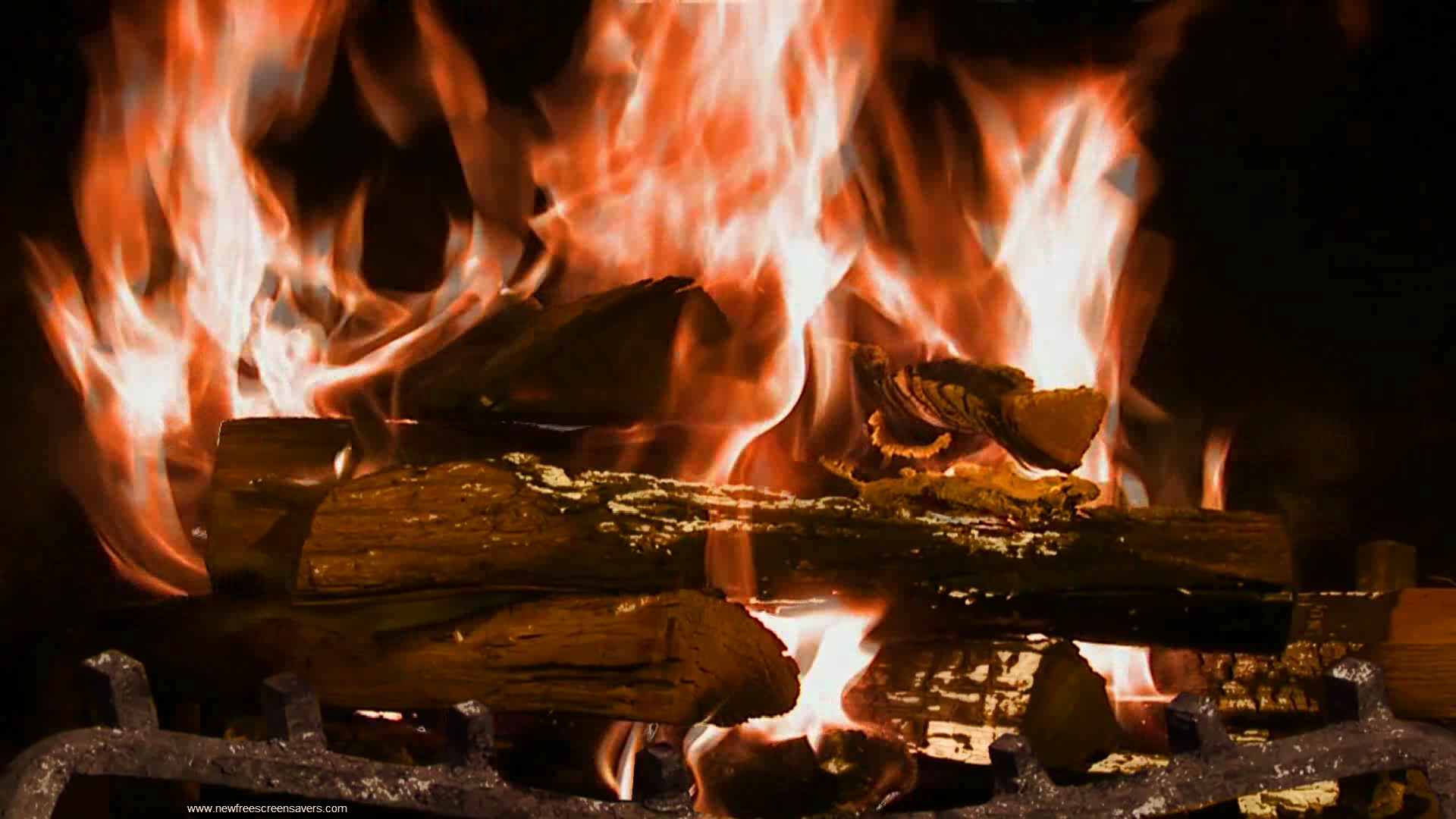 fireplace screensaver download