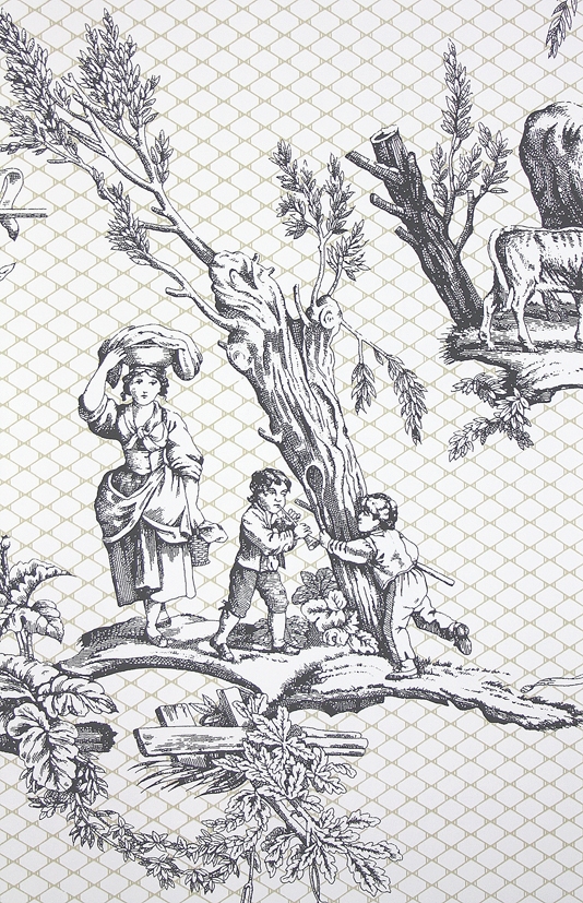 Toile De Provence Wallpaper A Depicting Rural Scene