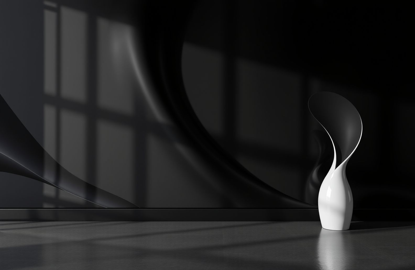 Glossy Black Wallpaper