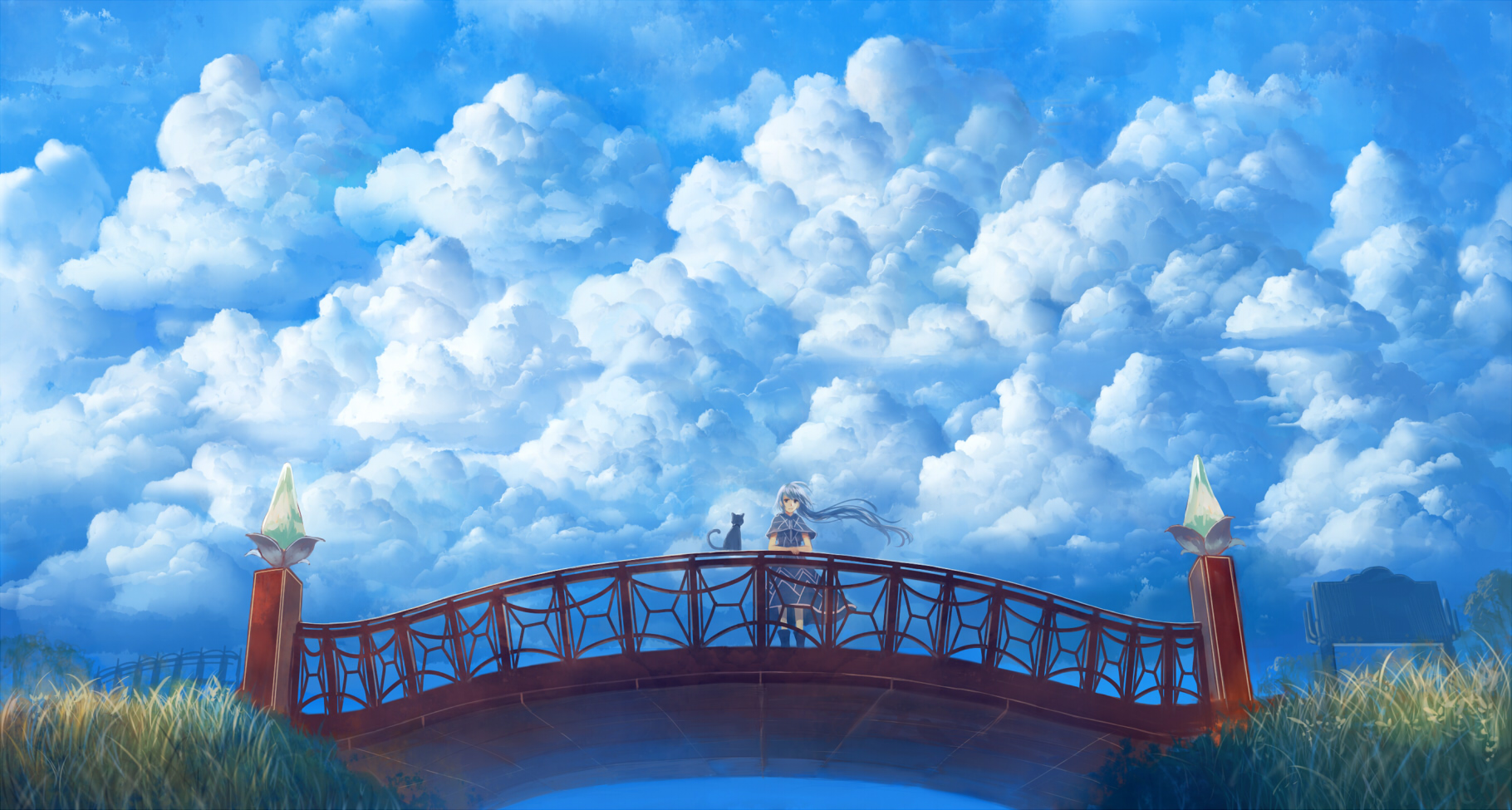 Original Bou Nin Clouds Scenic Sky Wallpaper Background