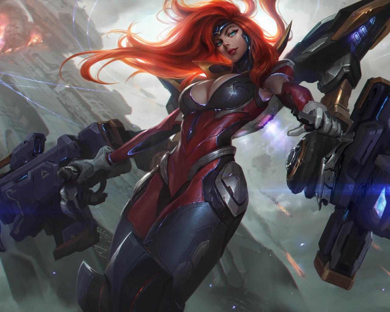 League Of Legends Video Game Gun Goddess Miss Fortune Skin