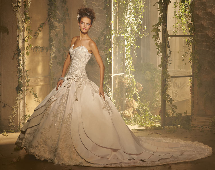 Bride Dresses Elegant Fashionable Bridal Gown Lace A Wallpaper