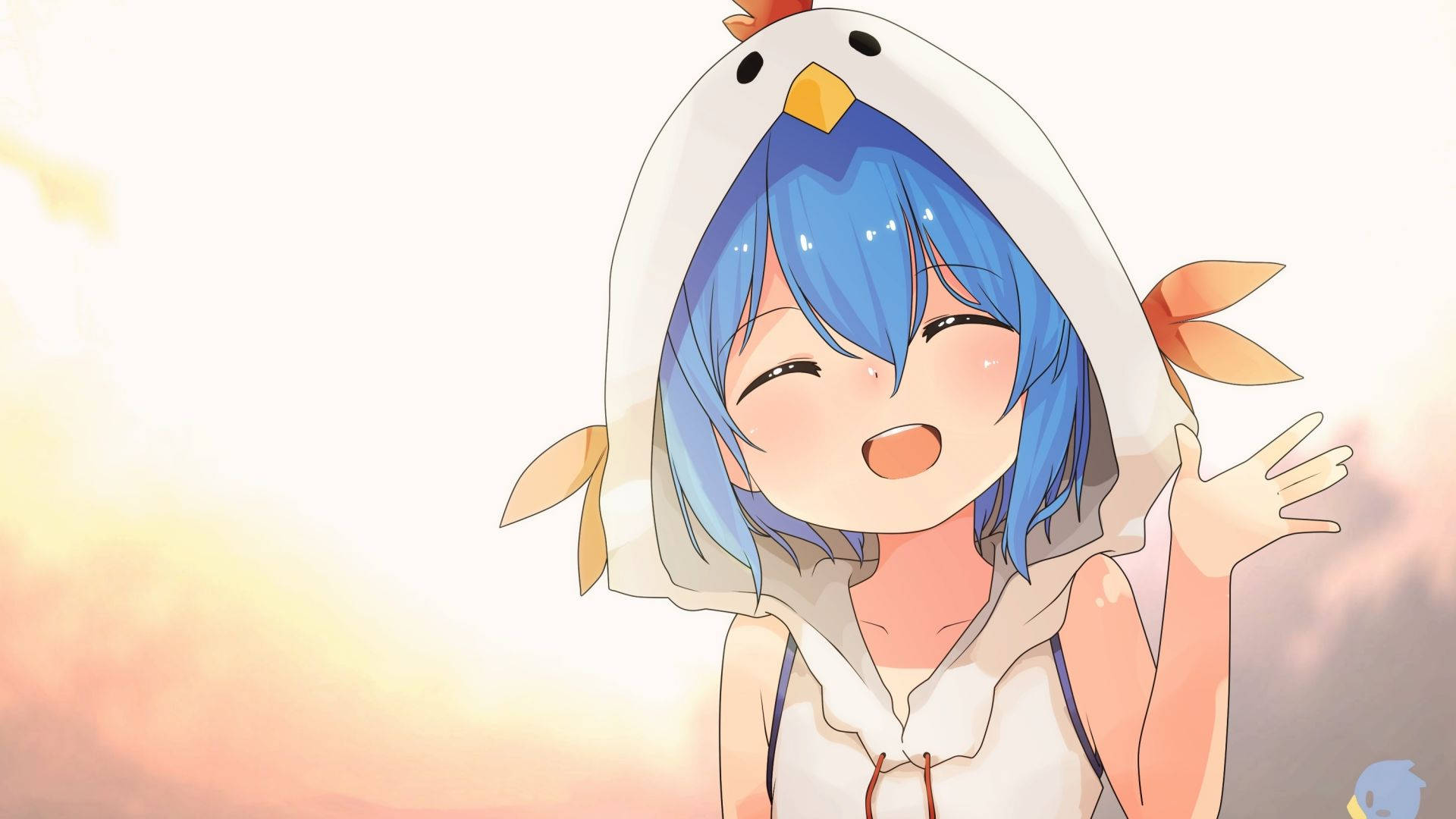 Anime Girl Hoodie Wallpaper