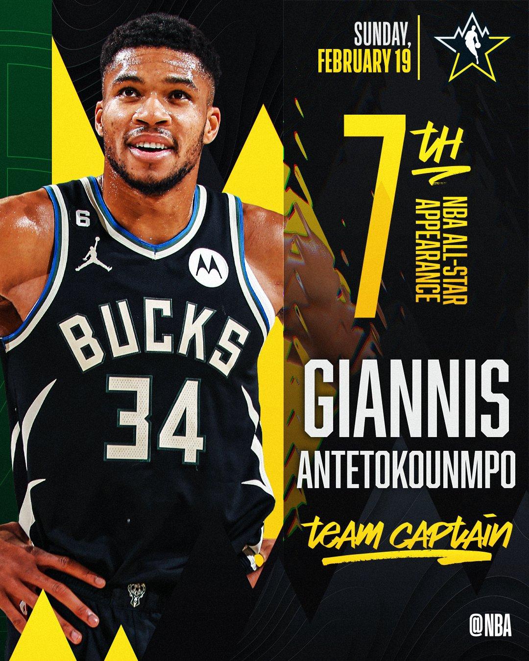 Nbaallstar On X Making His 7th Appearance Giannis