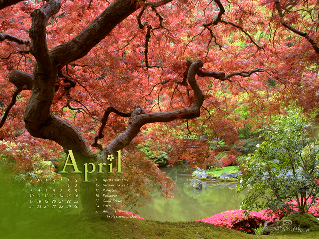 April 2011 Desktop Calendar  Free Monthly Calendars Wallpaper