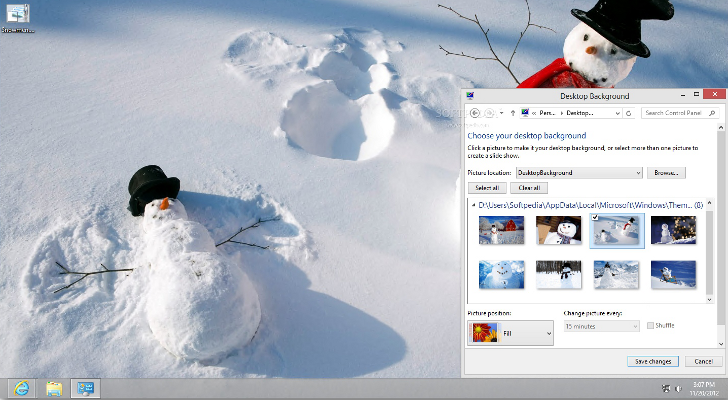 Snowmen Wallpaper On Your Desktop With This Windows Theme