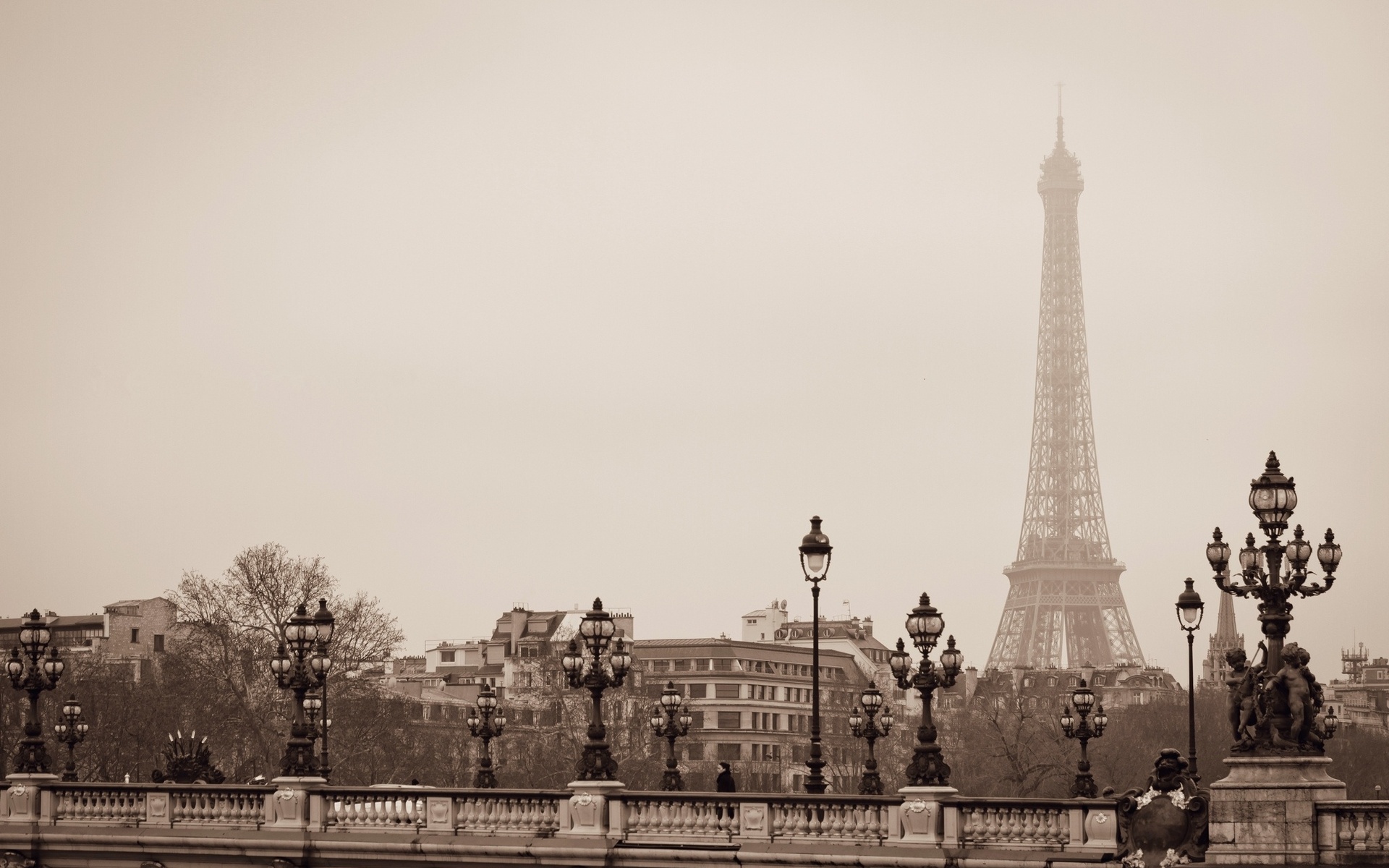 Paris Tour Eiffel Bridge HD Wallpaper