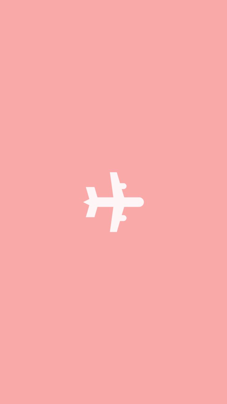 Pink Instagram Story Highlight Cover Plane Travel