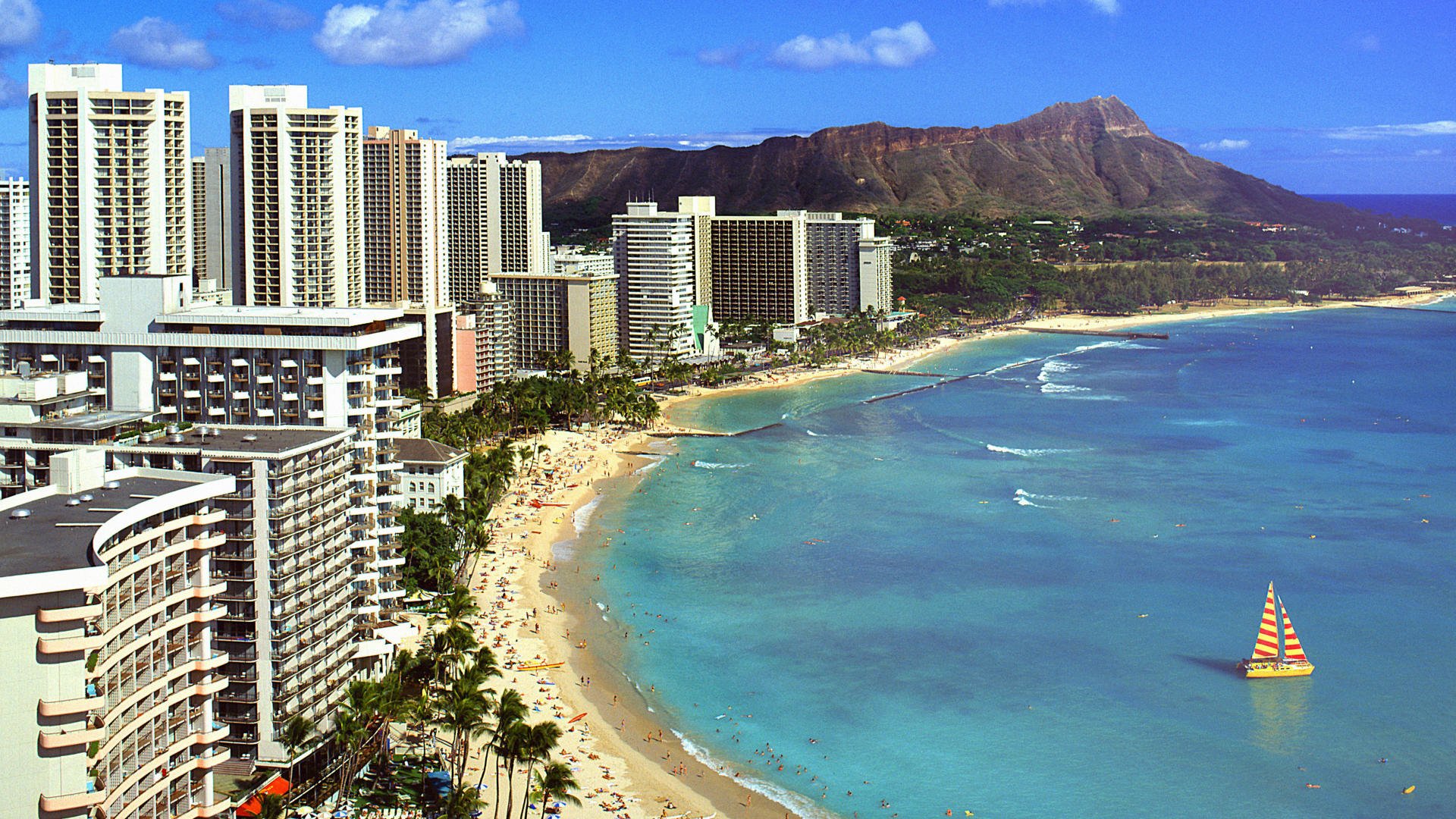 Waikiki HD Wallpaper Background Image Id