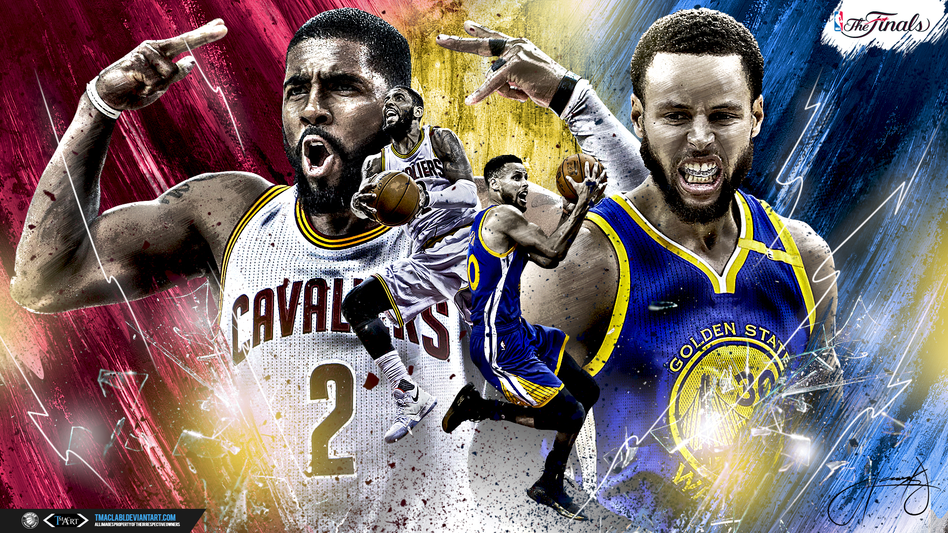 Kyrie Vs Curry Finals Wallpaper By Tmaclabi