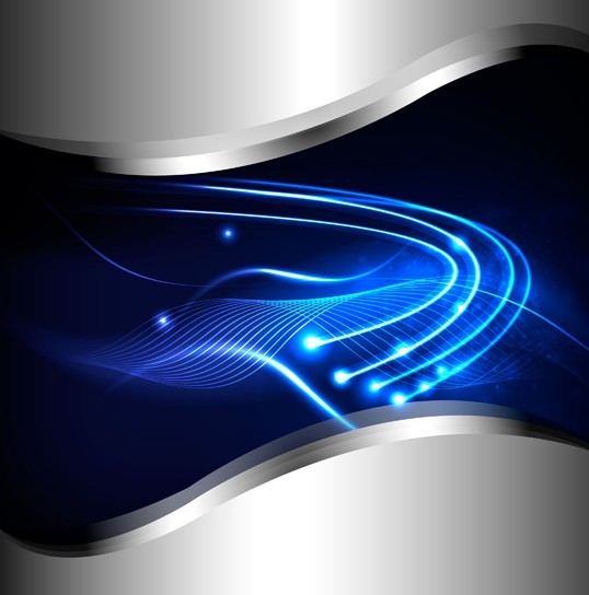 Free Abstract Metal Neon Blue Background Vector 01 TitanUI