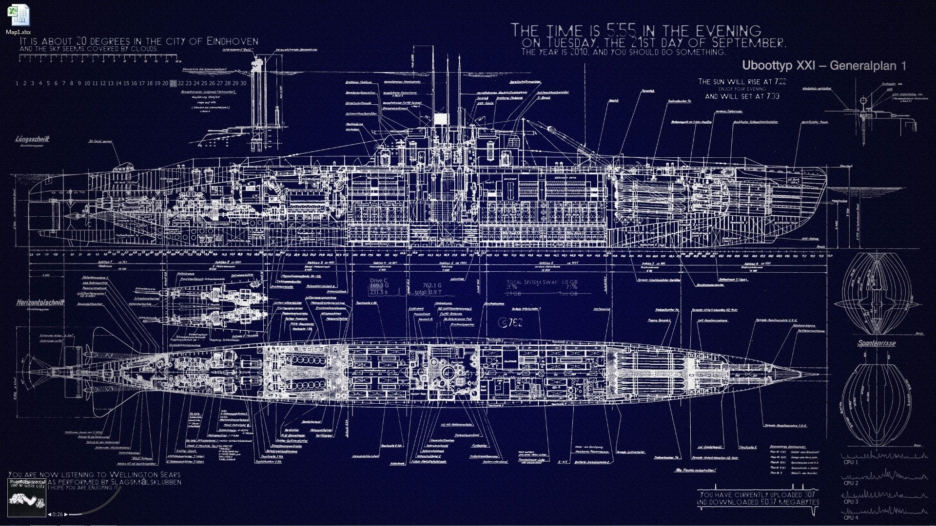 SUBMARINE ship boat military navy wallpaper 1920x1080